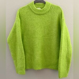 H&M Bright Green Women's Turtleneck Sweater